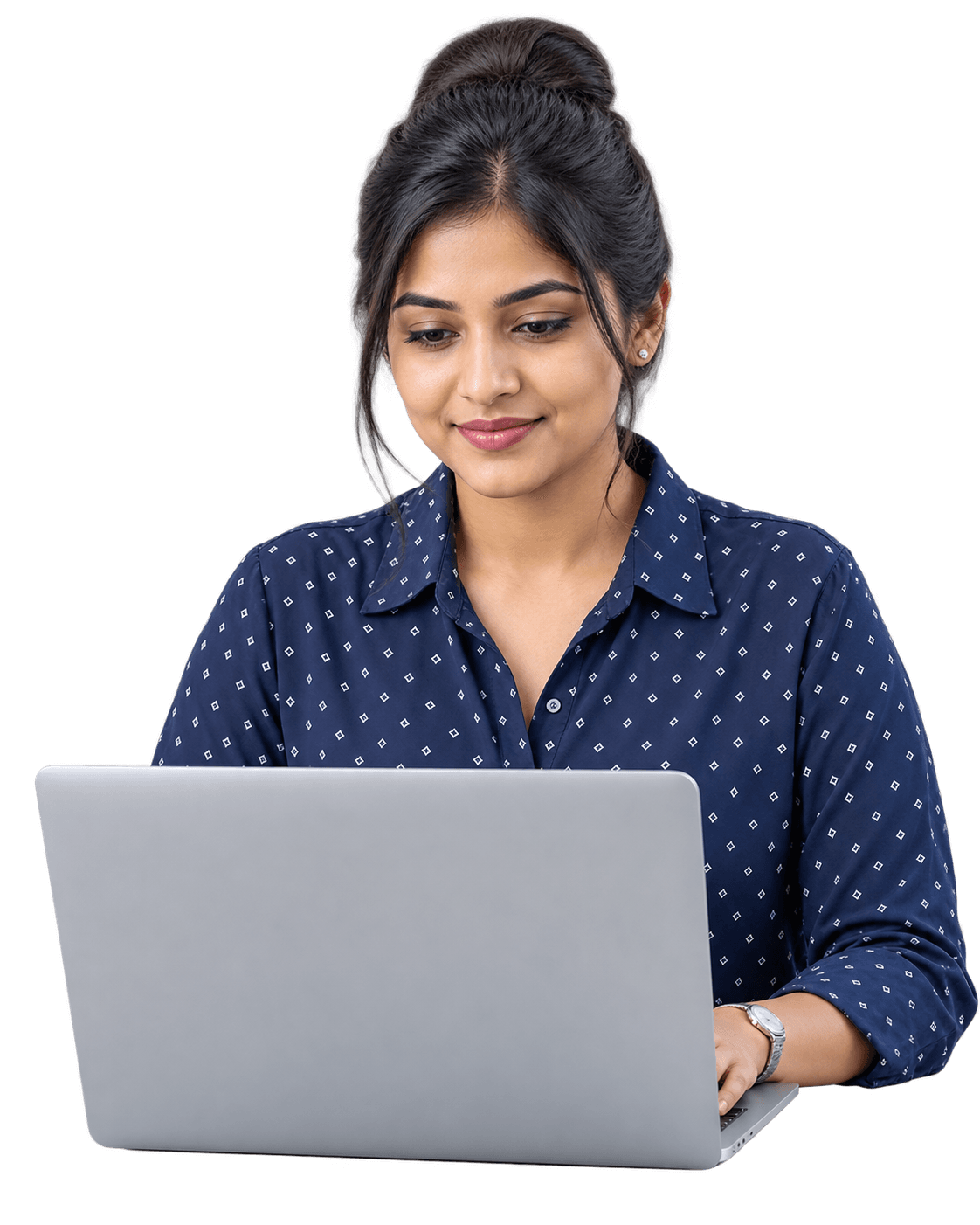 Technology professional working on a laptop